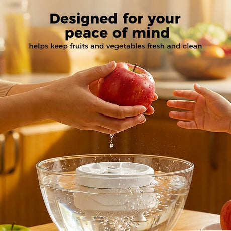 Fruit and Vegetable Washing Machine, 2026 Upgraded Fruit Cleaner Device Waterproof Fruit and Vegetable Purifier Clean Produce with Titanium Electrolysis Purification for Home Kitchen (1)
