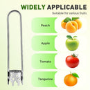 Apple Corer Tool, 2PCS Stainless Steel Fruit & Vegetable Corers for Red Bell Peppers, Apples, Pears - Easy Clean Kitchen Gadget (silver)