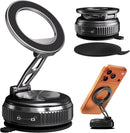 Car Phone Holder for Magsafe, 360° Adjustable Foldable Car Mount [108LBS Strongest Suction & 2800gf Magnetic] Portable for Car/Gym/Mirror Mount/Daily Stand for iPhone and All Smartphones, Black