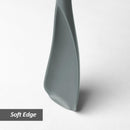 Silicone Spatula Spoon, Great for Both Cooking and Serving Durable BPA-Free Matte Black Silicone, Seamless Design, Safe for Nonstick Cooking Surfaces, 2-Pcs, Gray
