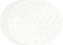 100 PCS Bamboo Steamer Liner, 10" Round Air Fryer Parchment Paper with Holes, White Anti-Stick Steamer Paper
