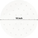 100 PCS Bamboo Steamer Liner, 10" Round Air Fryer Parchment Paper with Holes, White Anti-Stick Steamer Paper