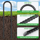 Trampolines Wind Stakes,Heavy Duty U Shaped Rebar Tent Stakes Ground Anchors Galvanized Steel Safety Trampoline Anchors for Camping Tents, Soccer Goals