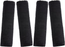 4 Pack Faux Sheepskin Car Seat Belt Pads Seatbelt Protector Soft Seat Belt Shoulder Strap Cover Comfort Harness Pad(Black, 9.9 Inch)