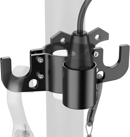 Aluminum Trailer Towing Chain Organizer with 7-Way Plug Holder- Heavy-Duty RV Tongue Jack Accessories