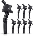 Set of 8 Curved Boot Ignition Coil Pack Compatible with Ford Lincoln Mercury 4.6L 5.4L V8 Replacement for DG508 C1454 C1417 FD503 1L2U12029AA I2LU-12A388-AA C1417 DG473 DG481 DG491