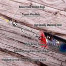 30-Pack Fishing Speed Clips Quick Change Snap Swivels, Ball Bearing Swivel Power Clips Fishing Snap Swivels Freshwater Saltwater Crankbait Popper Lures Quick Snaps Connectors Tackle