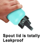 Wide Mouth Lid with Flexible Handle Compatible with Hydro Flask 12/16/18/20/32/40/64 Oz, Fits Simple Modern, Takeya, Iron Flask, BUZIO and Most Wide Mouth Water Bottles (Black, 1 Pack)
