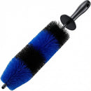Master Wheel & Tire Brush, Easy Reach Wheel and Rim Deng Brush Long Soft Bristle, Car Tire Brush, Wheel Scrub Brush, Multipurpose use for Wheels Rims Exhaust Tips Motorcycles (Blue)
