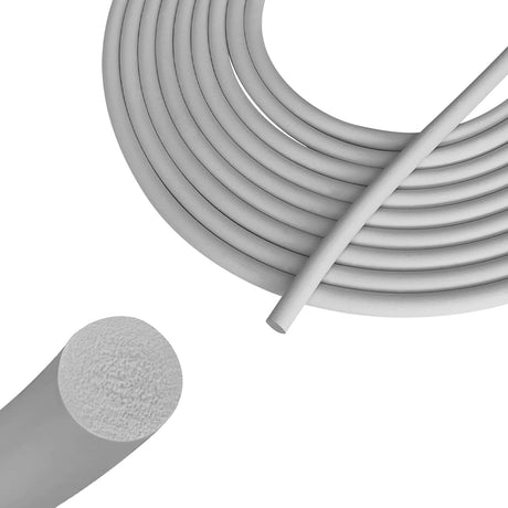 Backer Rod 1/4 Inch, EPDM Rubber Foam Caulk Saver 16.4' Grey Weather Strip Seal for Concrete Joints, Wall Cracks, Driveway and Joint Fillers.