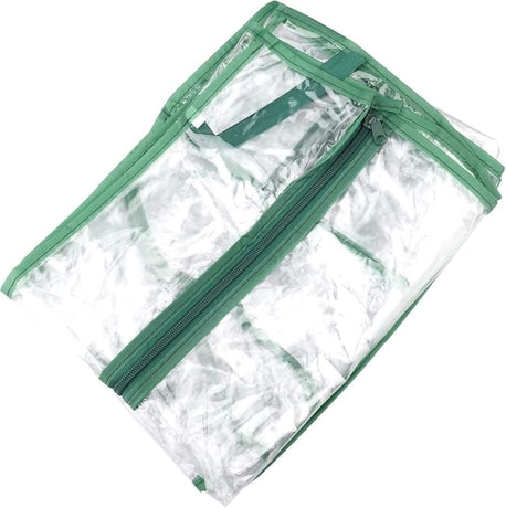 4-Tier Greenhouse Replacement Cover Clear PVC Greenhouse Cover with Roll-Up Zipper Door - 27