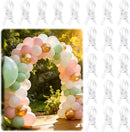 20 Pack Balloon Arch Clips for Backdrop | Plastic Transparent Spring Clamps | 3.5 Inch Heavy Duty Clip for Backdrop Stand | Birthday Wedding Decoration | Photography Studio | Crafts | Clothing