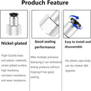 1/4 Inch Air Tube Fittings - 1/8 Npt Female Push To Connect Quick Connect Air Hose Fittings 5Packs