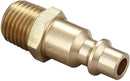 Brass 1/4-Inch NPT Male Industrial Air Hose Quick Connect Adapter, Air Coupler and Plug Kit, Air Compressor Fittings, 10pcs (Male NPT)