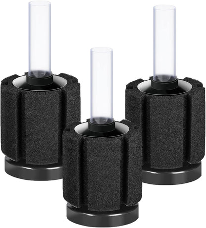 3 Pack Aquarium Bio Sponge Filter Breeding Fry Betta Shrimp Nano Fish Tank (Small up to 10Gal)