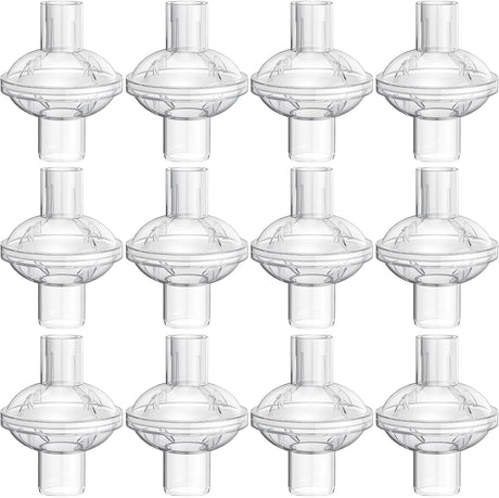 12-pack CPAP Inline Filter, Universal Inline CPAP Filter Compatible with BiPAP Machines ResMed,Dreamstation Standard, Any CACP Machine Size 22mm and 25mm Tube