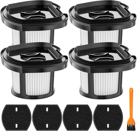 4 Pack 2284w Vacuum Replacement Filter for Bissell Pet Hair Eraser Filter Hand Vacuum 2284W 2390 2389 2390A, Compare to Parts # 1614212 1614203 1614204, 4 Mesh Filters and 4 Foam Filters