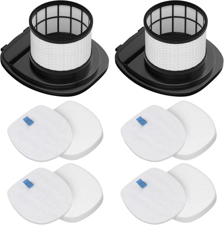 IX141 Filters Fit for Shark IX141 IX140 IZ140 IX142 IZ140C IZ142 UZ145 IZ141C IX141H WZ140 WZ250 Stick Vacuum, Replace Part 616FJ140 & 617FJ140, 2 Pack Filter 4 Pack Foam & Felt Filter Kit