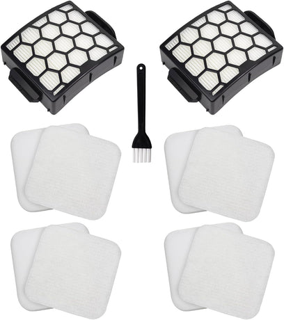 Filter Replacement for Shark LA300 LA301 LA322 LA351 LA500 LA502 LA555 LA360 LA362 LA401 LA455 LA702 Rotator Lift-Away ADV DuoClean PowerFins Upright Vacuum, Part XFFK320 & XHF320 2 HEPA 4 Foam
