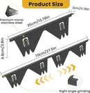 Stainless Steel Stove Gap Covers - 304 Stove Gap Filler, Easy retractable Length 13.8" to 27.5", Width 0.79", Heat Resistant Guard Between Stove Top & Counter, 2 Pck