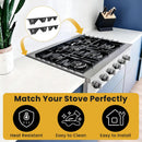 Stainless Steel Stove Gap Covers - 304 Stove Gap Filler, Easy retractable Length 13.8" to 27.5", Width 0.79", Heat Resistant Guard Between Stove Top & Counter, 2 Pck