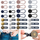 28 Pcs Button Extenders for Jeans, Waist Extender for Jeans, Pants Button Extender for Women & Men, No Sewing Waistband Extenders 1–1.8 Inches, Women's Accessories