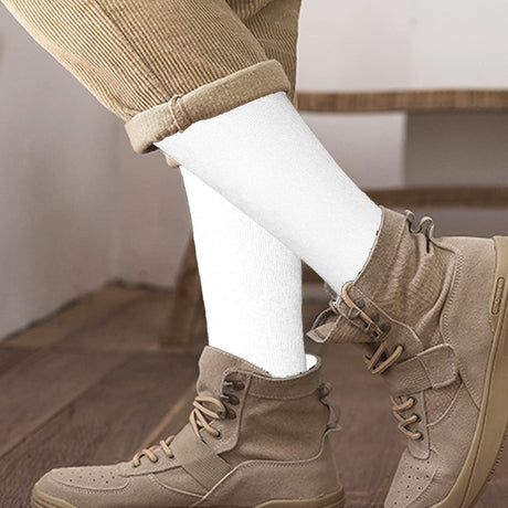 3 Pairs School Uniform Cotton Knee High Socks Athletic Sports Soccer Socks Tube Sock for Girls and Boys