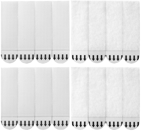 Medium Picture Hanging Strips Heavy Duty,20-Pairs(40 Strips) Sticky Picture Hangers for Walls Hanging Without Nail,Damage Free No Nails Refill Adhesive Poster Frame Mounting, White