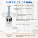 Vegetable Chopper, Food Chopper Manual Hand, Onion, Salad, Garlic, Nut & Veggie Cutter, Dishwasher Safe, White