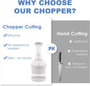 Vegetable Chopper, Food Chopper Manual Hand, Onion, Salad, Garlic, Nut & Veggie Cutter, Dishwasher Safe, White