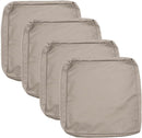 Patio Cushion Covers 24x24 Waterproof Outdoor Cushion Covers for Patio Furniture 4Pack Patio Cushion Slicovers Replacement Outdoor Seat Cushion Slip Cover for Wicker Chair, Tan