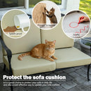 Patio Cushion Covers 24x24 Waterproof Outdoor Cushion Covers for Patio Furniture 4Pack Patio Cushion Slicovers Replacement Outdoor Seat Cushion Slip Cover for Wicker Chair, Tan