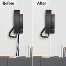 TV Cord Hider – Flexible Wall Cord Cover Low Profile Silicone Cable Raceway Self Adhesive Cut to Size Design for Hiding Wires on Wall Clean Home Setup Cable Concealment, White, 6 Feet