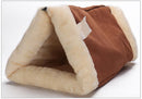 Cat Tunnel Bed 2-in-1 - Crinkle Sound Pet Tube with Crinkle Paper for Indoor Cats - Soft Plush Folding Cat Cave for Sleeping Playing - 90x57cm