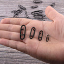 50-Pack Fishing Stealth Power Speed Clips, High Strength Stainless Steel Clips for Lures Quick Change, Freshwater Saltwater Crankbait Popper Snap Connector Tackle  25LB