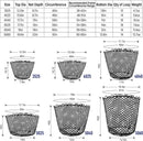 Fishing Nets Silicone Replacement Netting, Clear Black Fly Ice Net Landing Kayak Without Handle for Freshwater Saltwater Foldable Soft Flexible Trout Mesh 4025