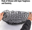 Fishing Nets Silicone Replacement Netting, Clear Black Fly Ice Net Landing Kayak Without Handle for Freshwater Saltwater Foldable Soft Flexible Trout Mesh 4025