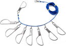 Fish Stringer 16ft/6.5ft, Fishing with Stainless Steel Swivels Snaps Lock and Heavy Duty Ground Pillar, Stringers Trout Gear for Bass Salmon Walleye 16ft 8 snaps