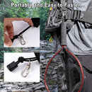 Fly Fishing Net with EVA Handle, Ice Landing Nets CNC Aluminum Alloy Frame, Rubber Coated Mesh Trout Kayak for Crappie Bass Sunfish Bulegill Panfish Black