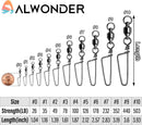 Fishing Snap Swivels, High Strength Ball Bearing Swivel with Stainless Steel Coastlock 26-503LB, Black Nickel Coating Corrosion Resistance Freshwater Saltwater