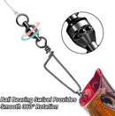 Fishing Snap Swivels, High Strength Ball Bearing Swivel with Stainless Steel Coastlock 26-503LB, Black Nickel Coating Corrosion Resistance Freshwater Saltwater