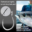Fishing Circle Hooks 5X Strong Catfish Octopus Livebait Hooks, High Carbon Steel Welded Hook Jigging Replacement for Freshwater Saltwater Trolling Tackle Tuna, Marlin, Wahoo