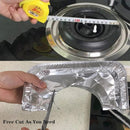 Gas Burner Liners (50 Pack) 8.5" Disposable Aluminium Foil Square Stove Covers - Range Protector to Catch Oil, Grease and Food Spills