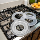 10 Pcs Round Aluminum Foil Stove Burner Covers Disposable Heavy Thick Quality Bib Liners Drip Pans Gas Range Top Protectors Accessories