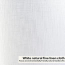 Set of 2 Pure White Linen Drum Lamp Shade 13" Top x Bottom 10" High (Spider) Contemporary Shades for Table Lamps & Bedside Replacement Lampshade - Petluno Assembly is Required White-Texture 13*13*10