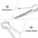 30 Pieces Clear Self-Adhesive Ceiling Hooks, No-Drill Ceiling Hooks, Sticky Hooks with Flagpole Clips for Bedroom, Bathroom, Kitchen, Bedroom Wall, Carnival Item