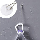 30 Pieces Clear Self-Adhesive Ceiling Hooks, No-Drill Ceiling Hooks, Sticky Hooks with Flagpole Clips for Bedroom, Bathroom, Kitchen, Bedroom Wall, Carnival Item