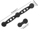 Magnetic Silicone Straps for Air Fryers, 12 Pieces Baking Paper Fastening Straps, Magnetic Silicone Straps for Cooking and Baking in the Air Fryer Black Round