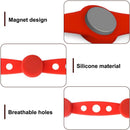 Magnetic Silicone Straps for Air Fryers, 12 Pieces Baking Paper Fastening Straps, Magnetic Silicone Straps for Cooking and Baking in the Air Fryer Black Round