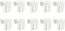 10x Window Hooks Decorative Hooks Window Clips for Window Decorations White 12-20mm UNIVERSAL